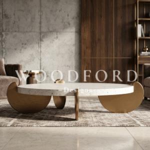 Woodford Modern Sculptural Terrazzo Center Table