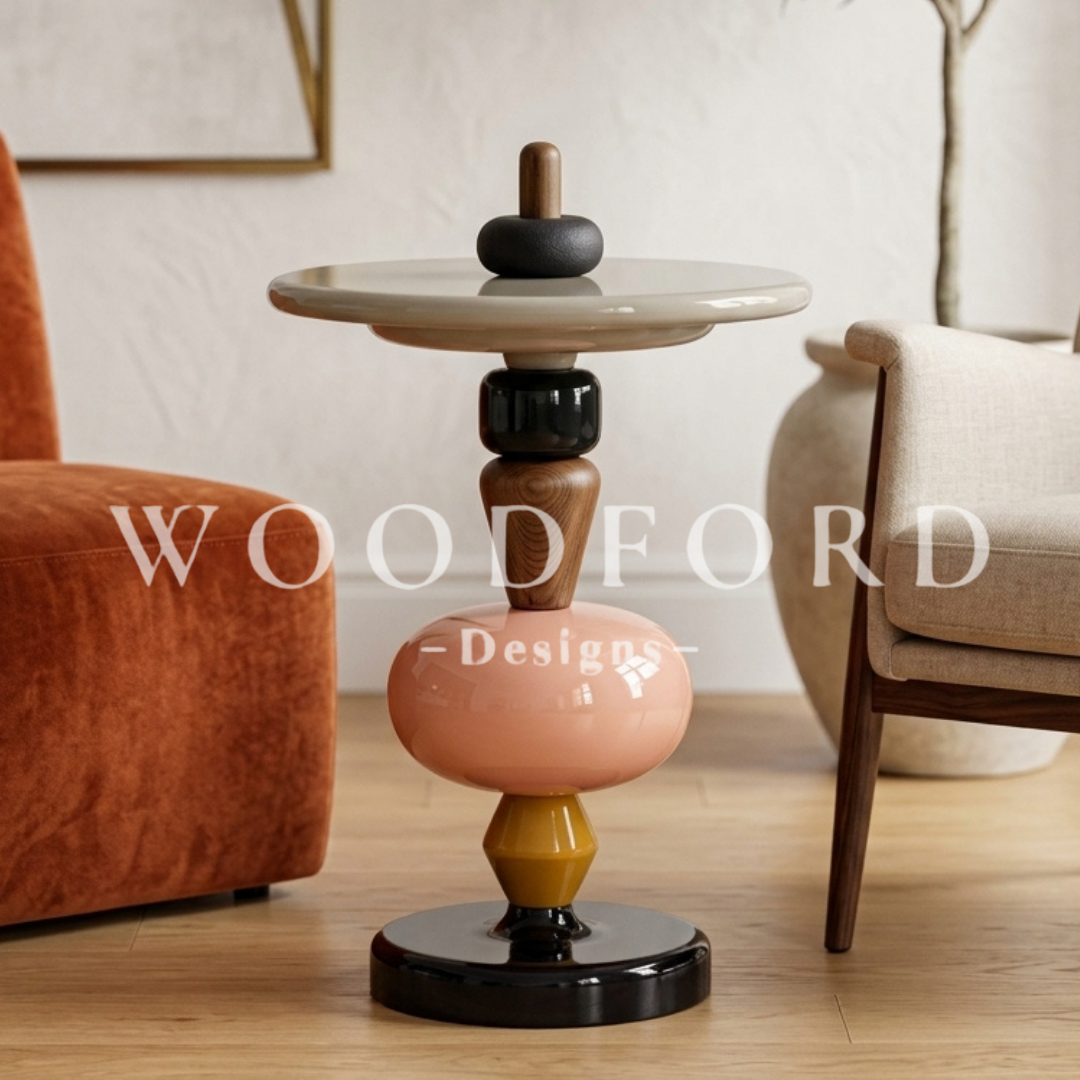 Woodford Luxury Postmodern Totem Coffee Table