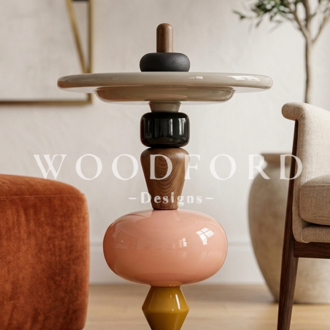 Woodford Luxury Postmodern Totem Coffee Table - Image 2